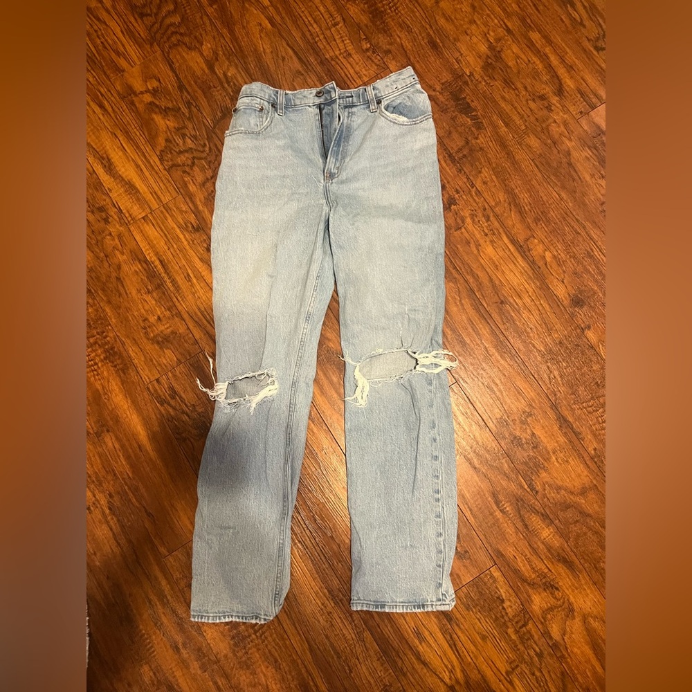 Abercrombie & Fitch Light Blue Curve Love Jeans